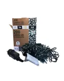 Ghirlandă Luminoasă 15m, 200 LED-uri, 8 Moduri, Alb
